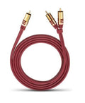 2 x RCA Subwoofer Y-Cable 8 M Crimson U95732
