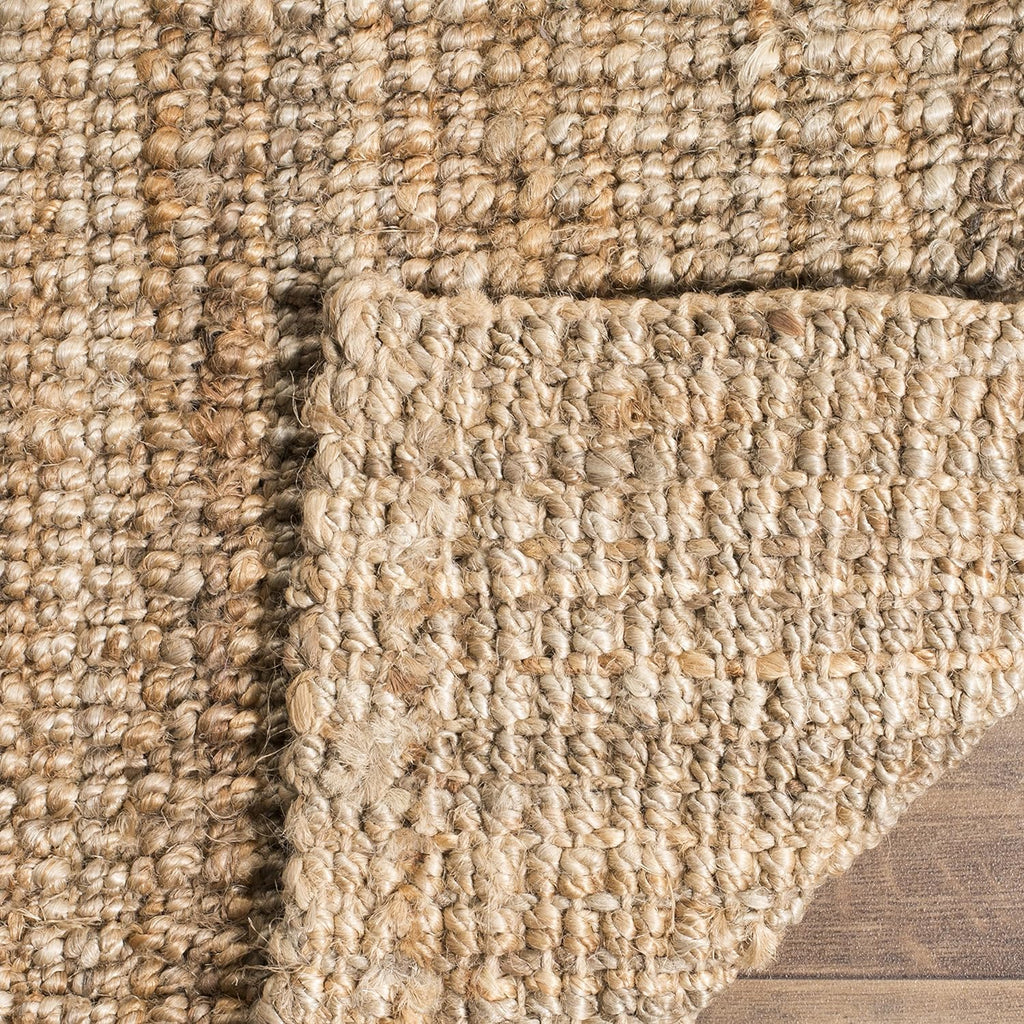 Natural Fiber Collection X-Large Area Rug - 11' x 15', Natural, Handmade Chunky Textured Jute 0.75-inch Thick L752