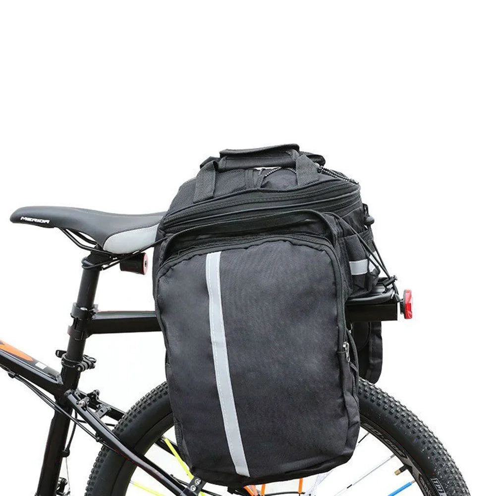 Bicycle Rear Rack Trunk Storage Bag with Reflective Strap Z124639