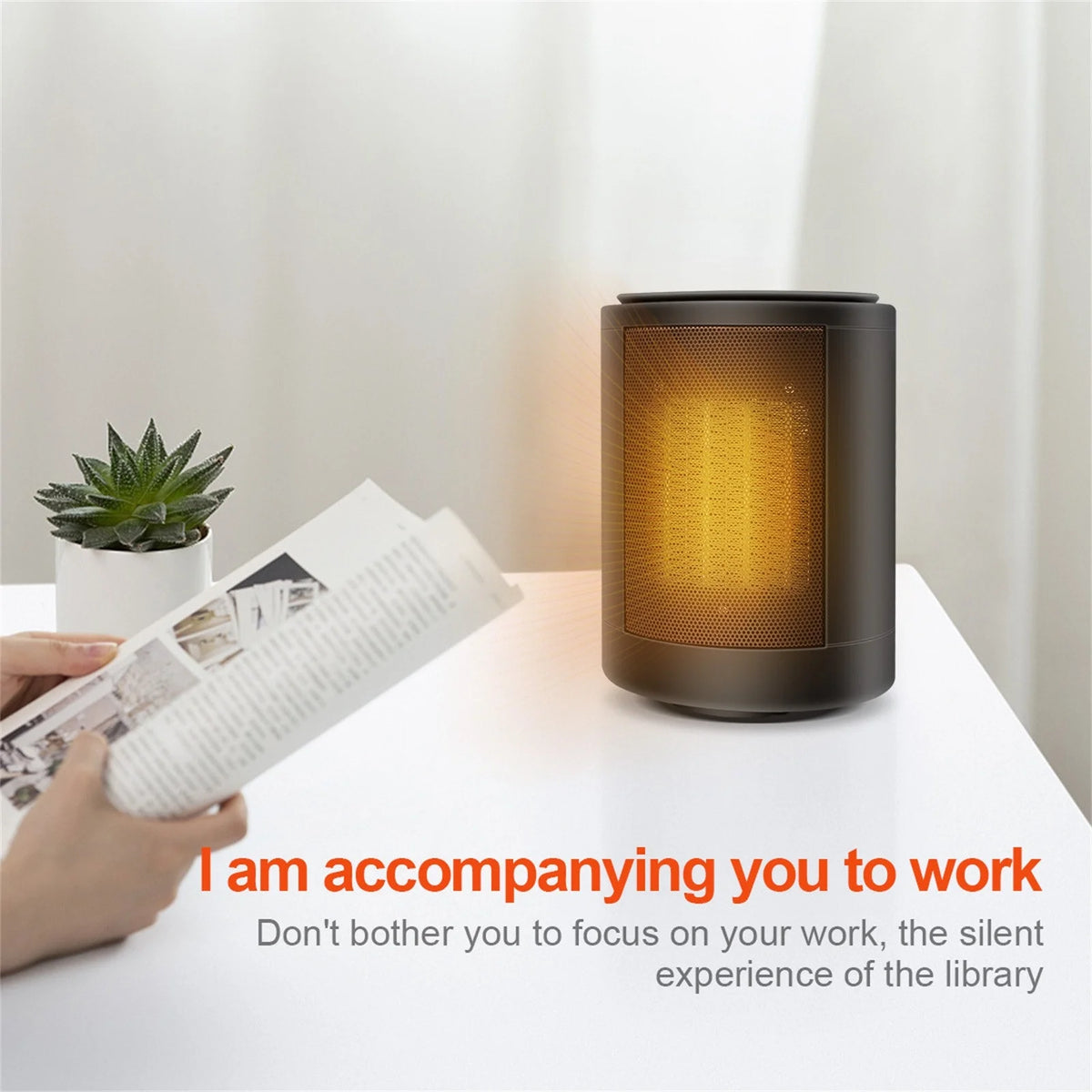 Black Portable Electric Space Heater Y2194