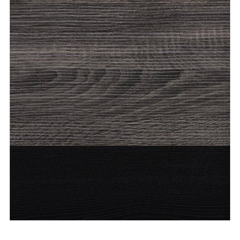 Distressed Carbon TV Bench in Gray C1186