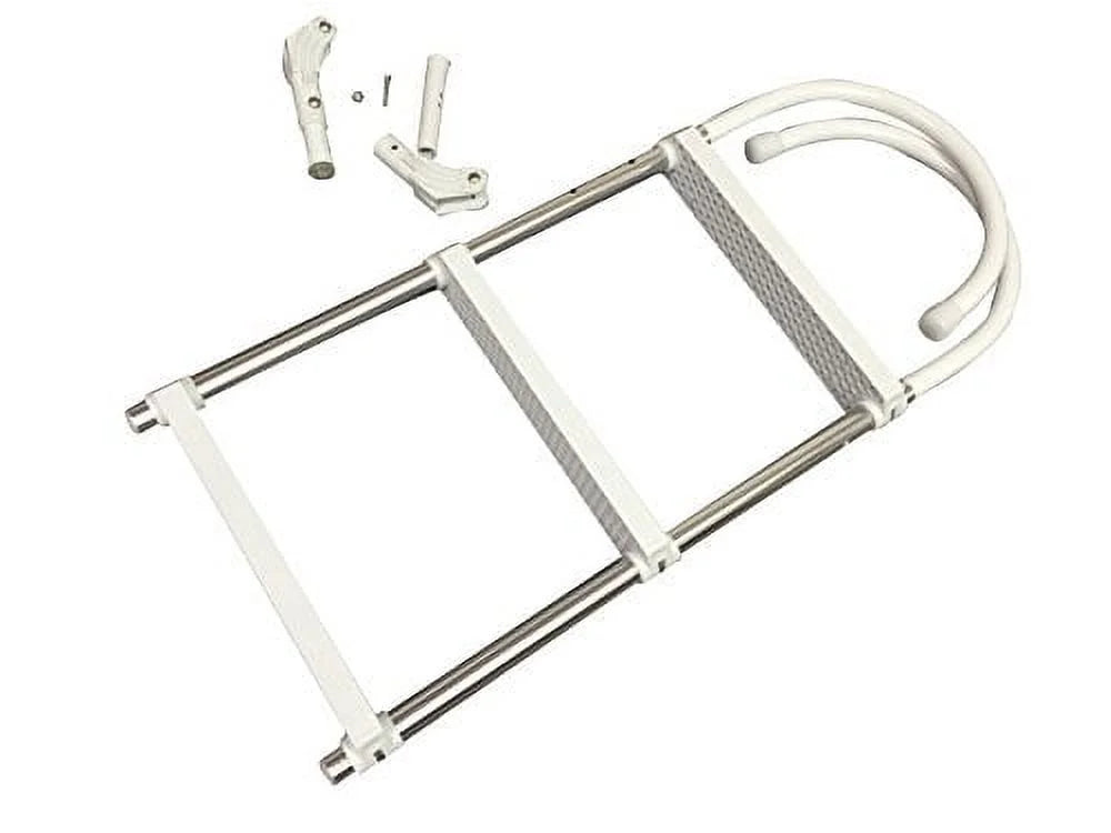 White 3 Steps Swim Boarding Ladder G96151