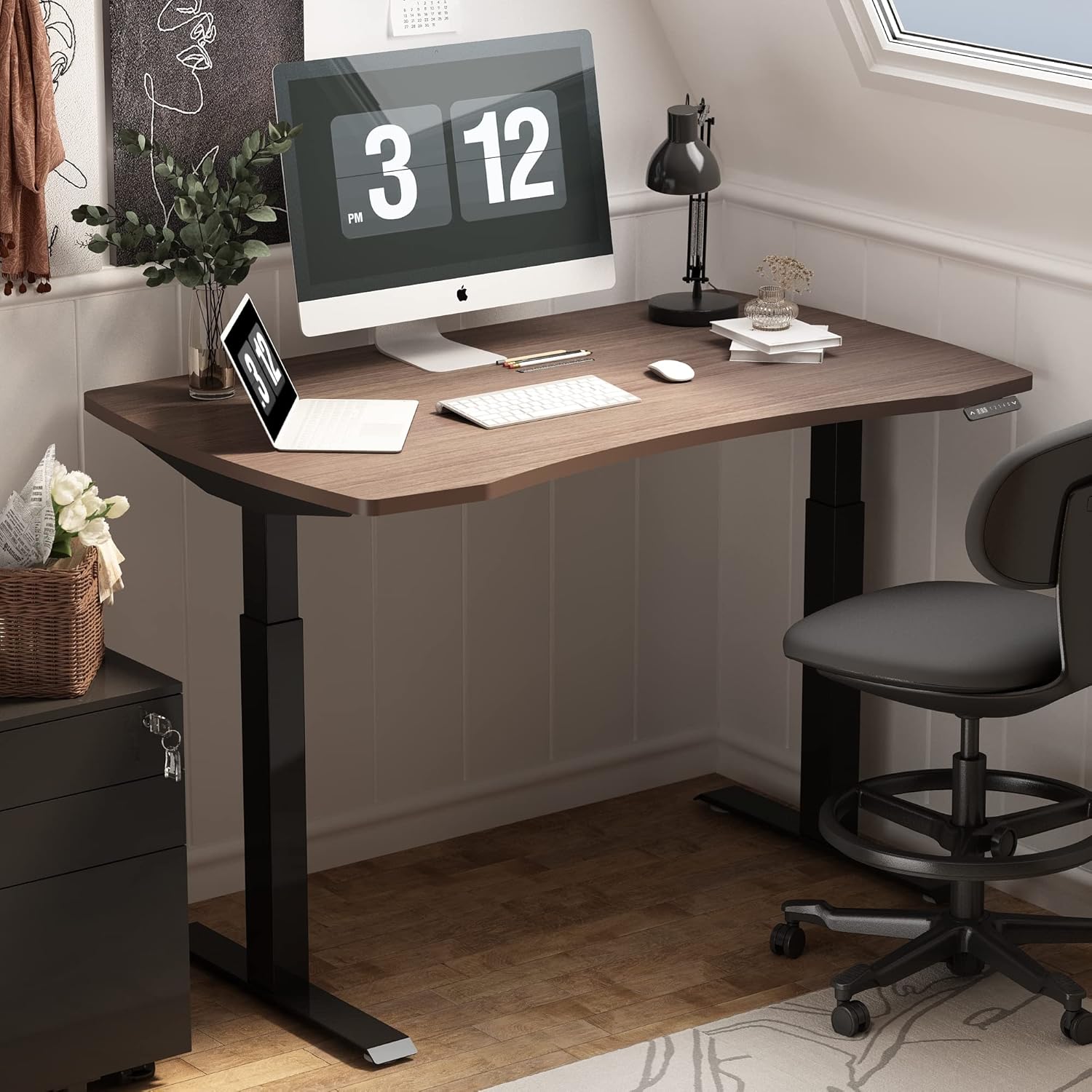 Electric Standing Desk with 4 Pre-Set Memory Q579588