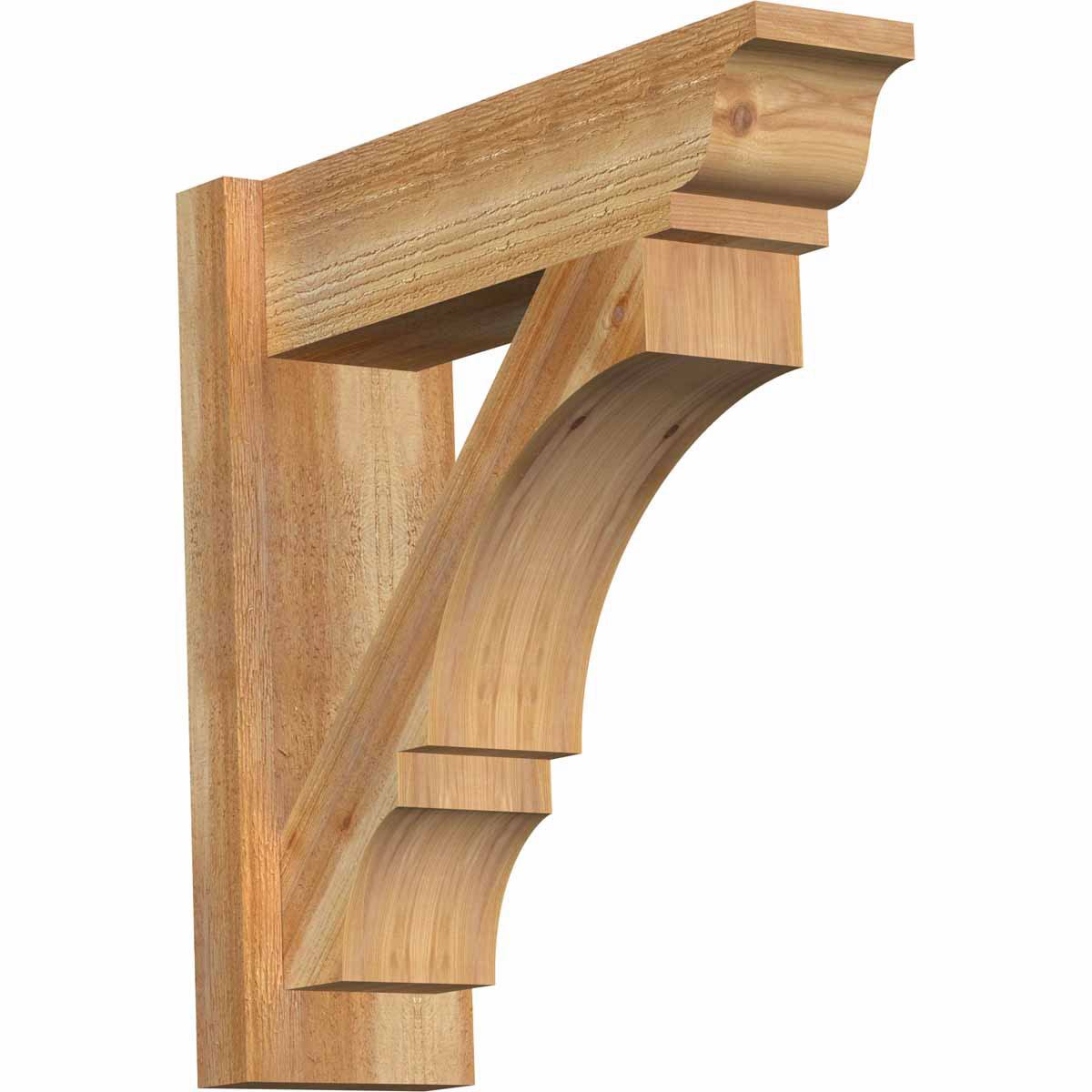 6x22W x 20x22D x 20x22H Balboa Rough Sawn Traditional Outlooker, Western Red Cedar Z911