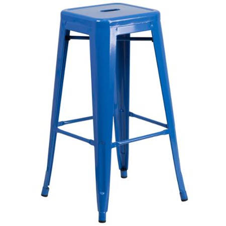 Yellow Backless Metal Barstool Y145740