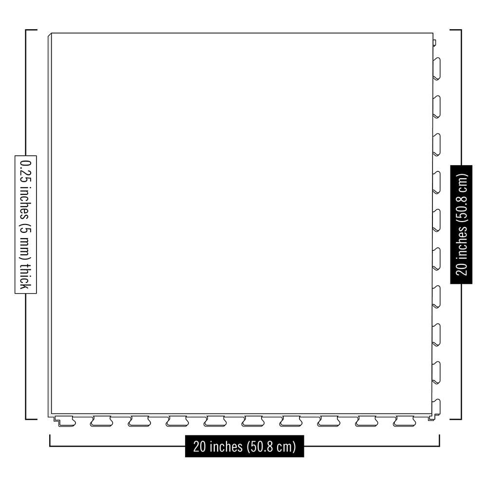 Gray/Satin 20-in x 20-in Water Resistant Interlocking Luxury Vinyl Tile K51195
