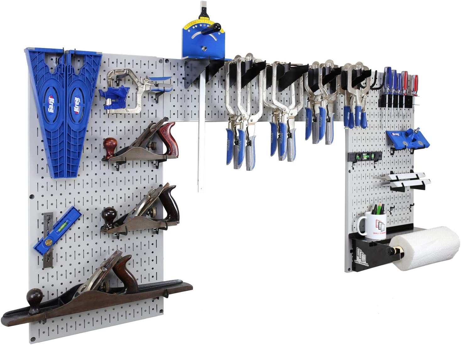 Purple Pegboard Woodworking Tool Storage Organizer Kit R490243