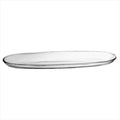 11.8 x 3.75 in. Glass Oval Plate, Case of 2 K972324