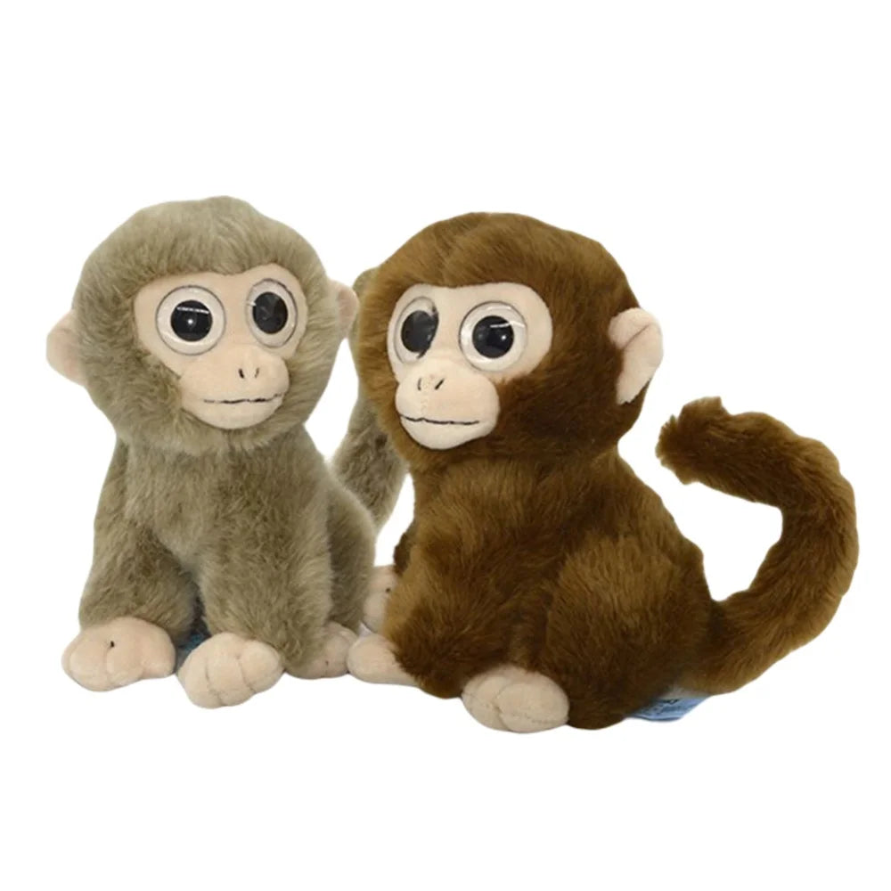 Curly Tails Plush Monkey Stuffed Animal, 8 in B280068
