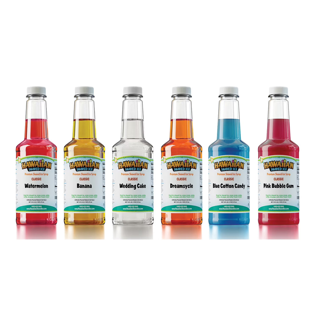 6-Pack Hawaiian Shaved Ice Syrup R19472