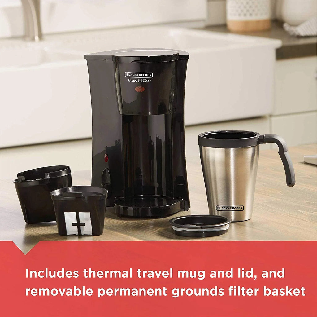 Black/Stainless Steel Coffeemaker W595