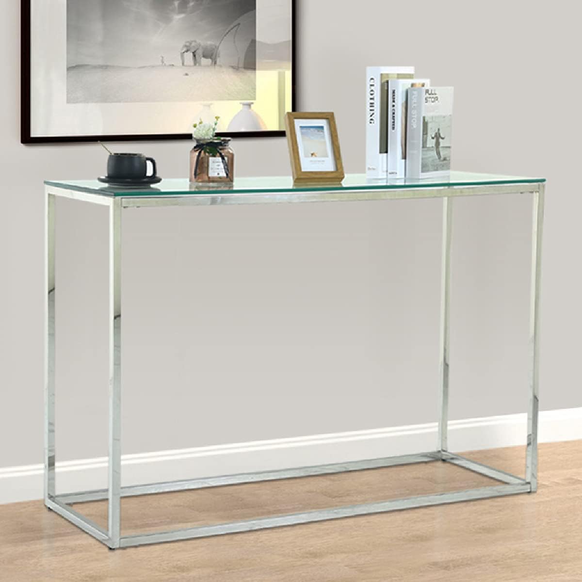 Narrow Glass Console Table H8337