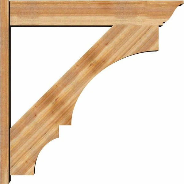 8x22W x 44x22D x 44x22H Balboa Rough Sawn Traditional Outlooker, Western Red Cedar J7407