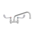 Stainless Steel Kitchen Faucet with Swing Spout and Wrist Handles L127