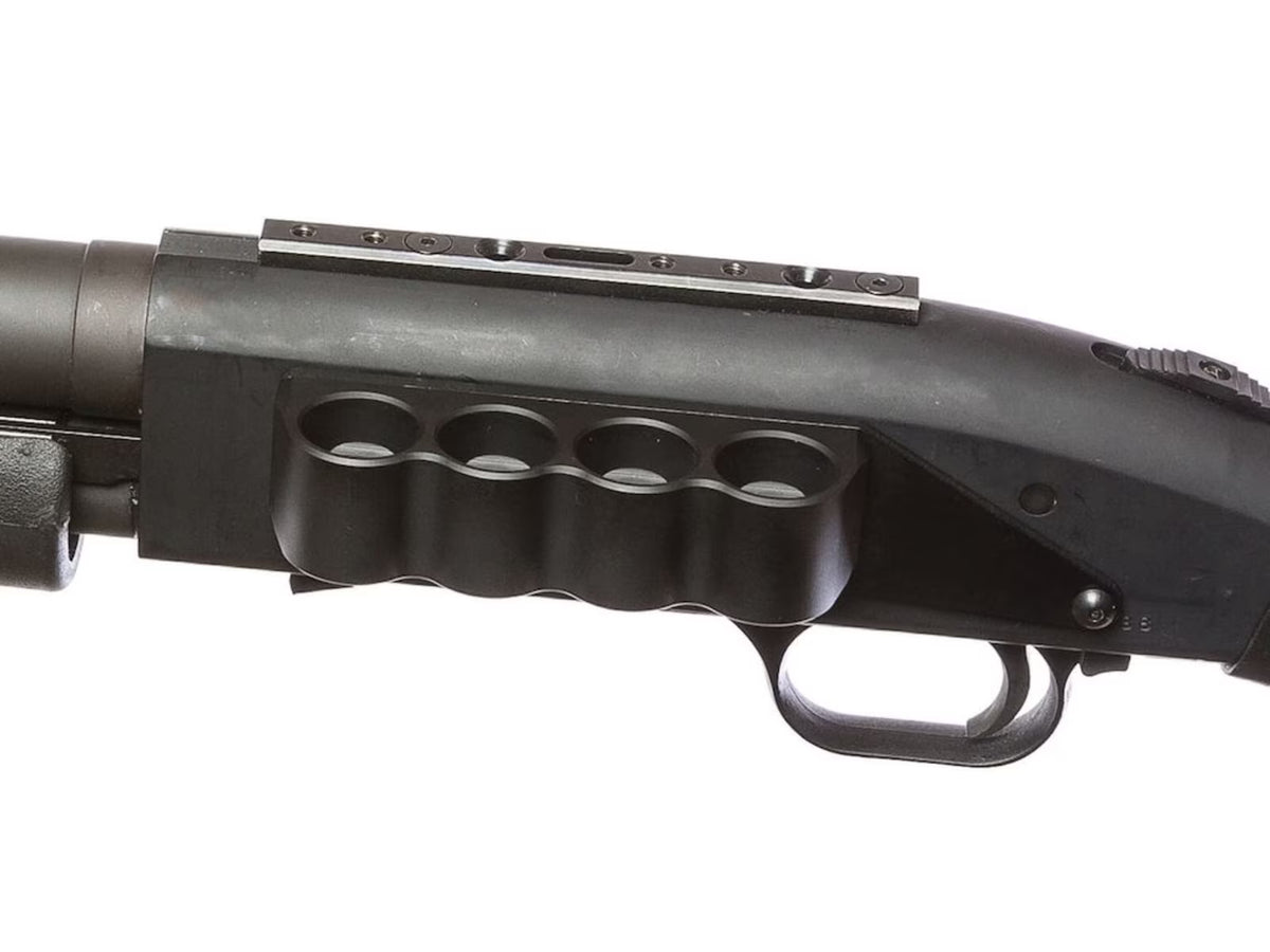 SureShell Aluminum Carrier for Moss 500/590 and Mav 88, 12-GA, Bla N30680