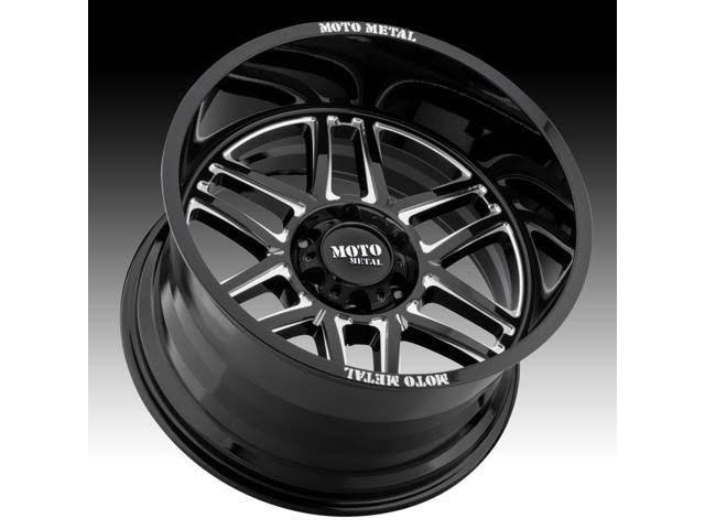 Gloss Black Milled 20x9 Wheel X1332