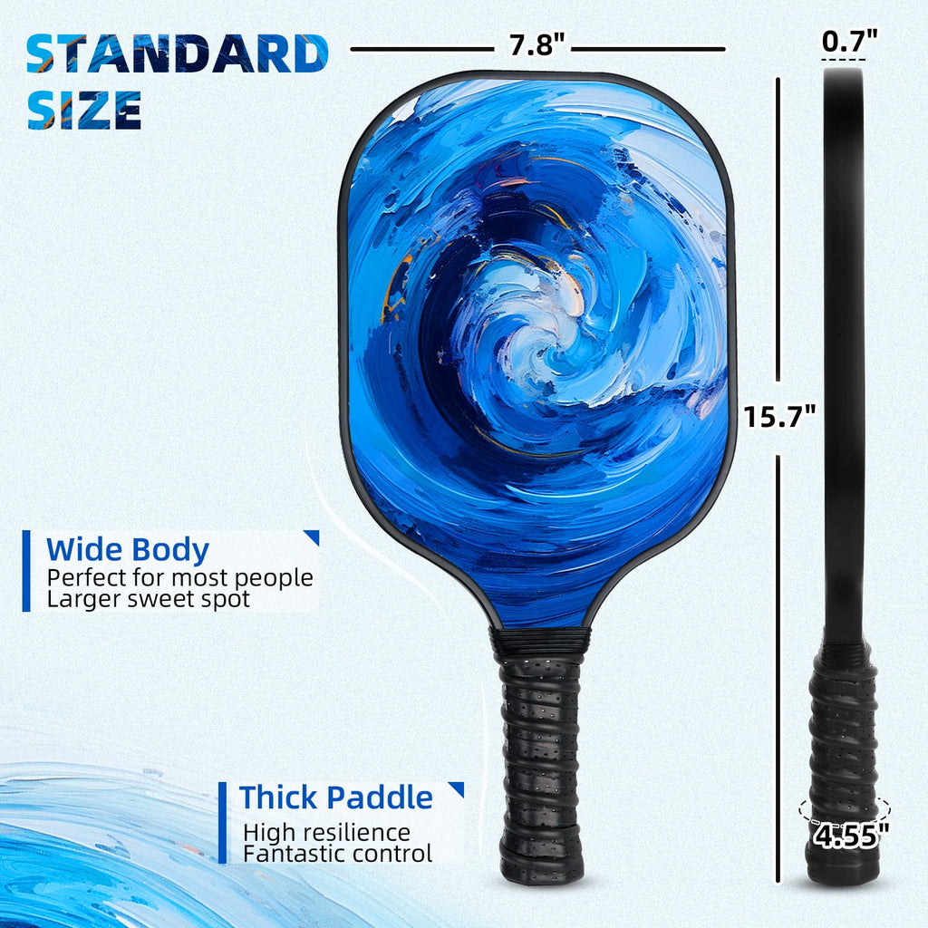 Set of 2 Carbonfiber Pickleball Paddles with 2 Pickle-Ball, 2 Cooling Towel, 1 Pickleball Bag G299804