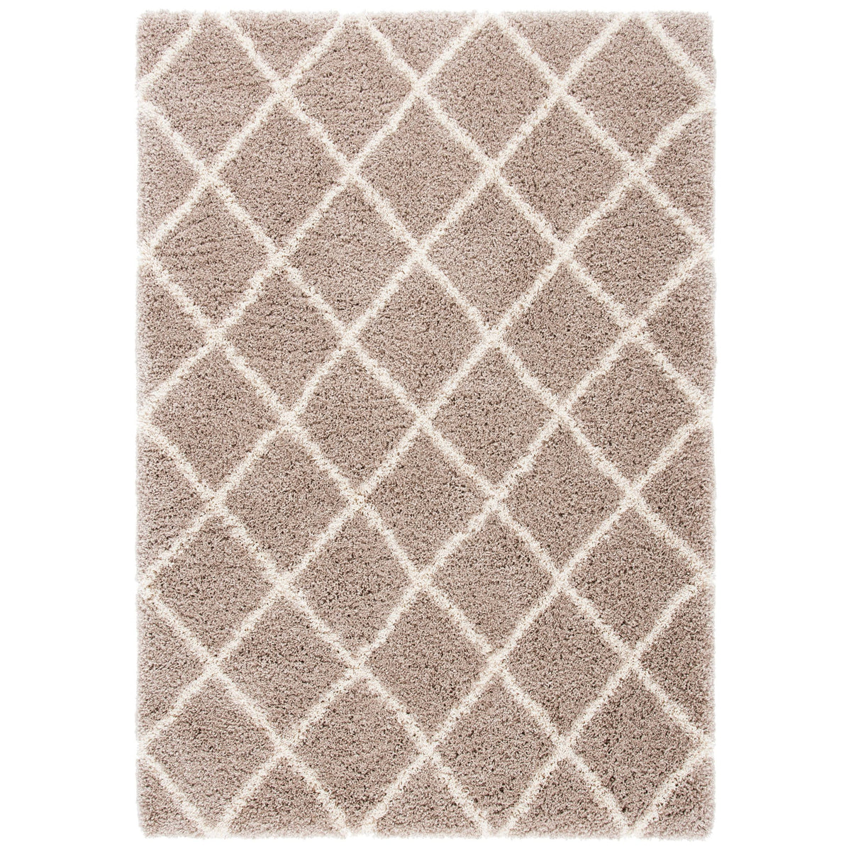 Ivory / Navy Shag Rug M30715