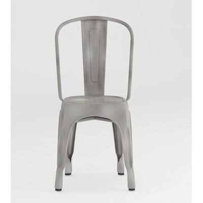 Metal Slat Back Stacking Side Chair T94983