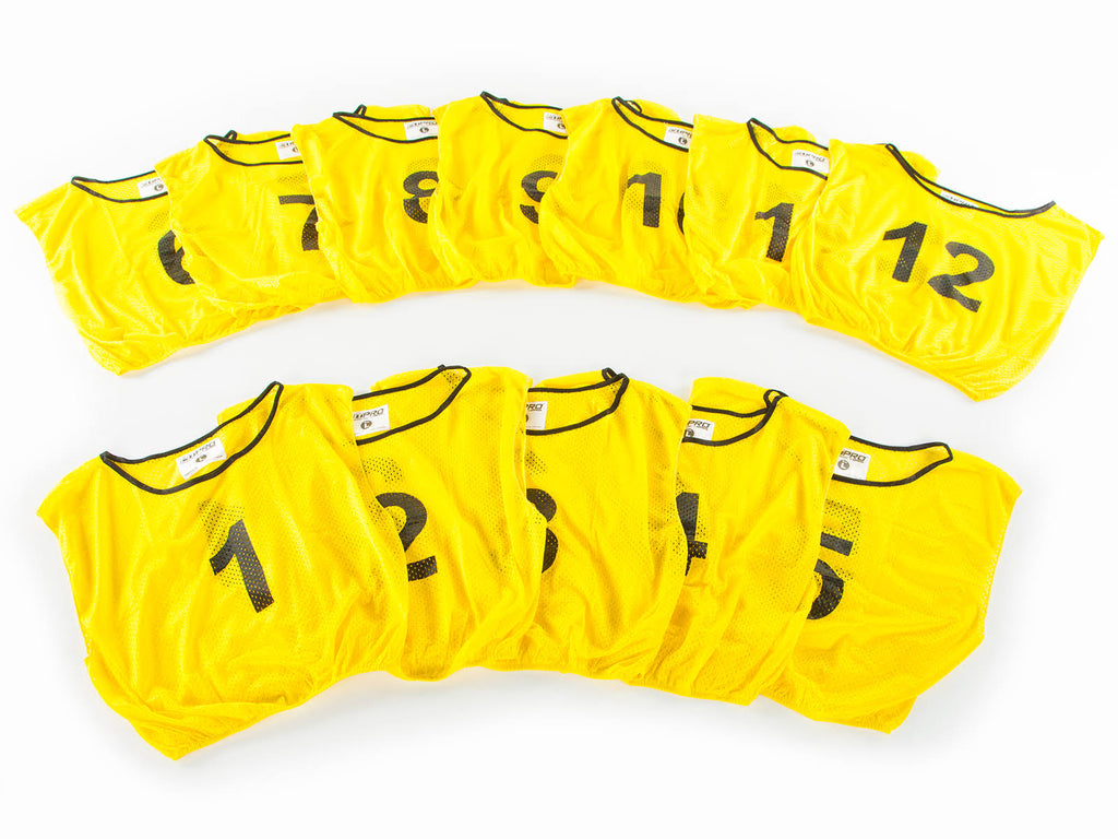 Yellow RelaxFit Numbered Mesh Vest Sets N467