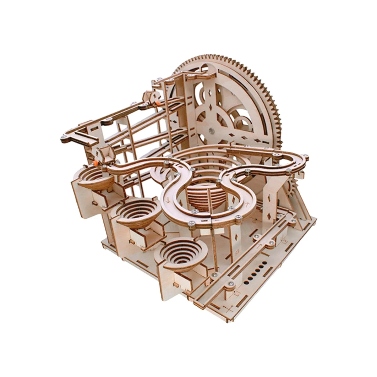 DIY Wooden 3D Puzzle Marble Run Building Kits Construction Play Set C236