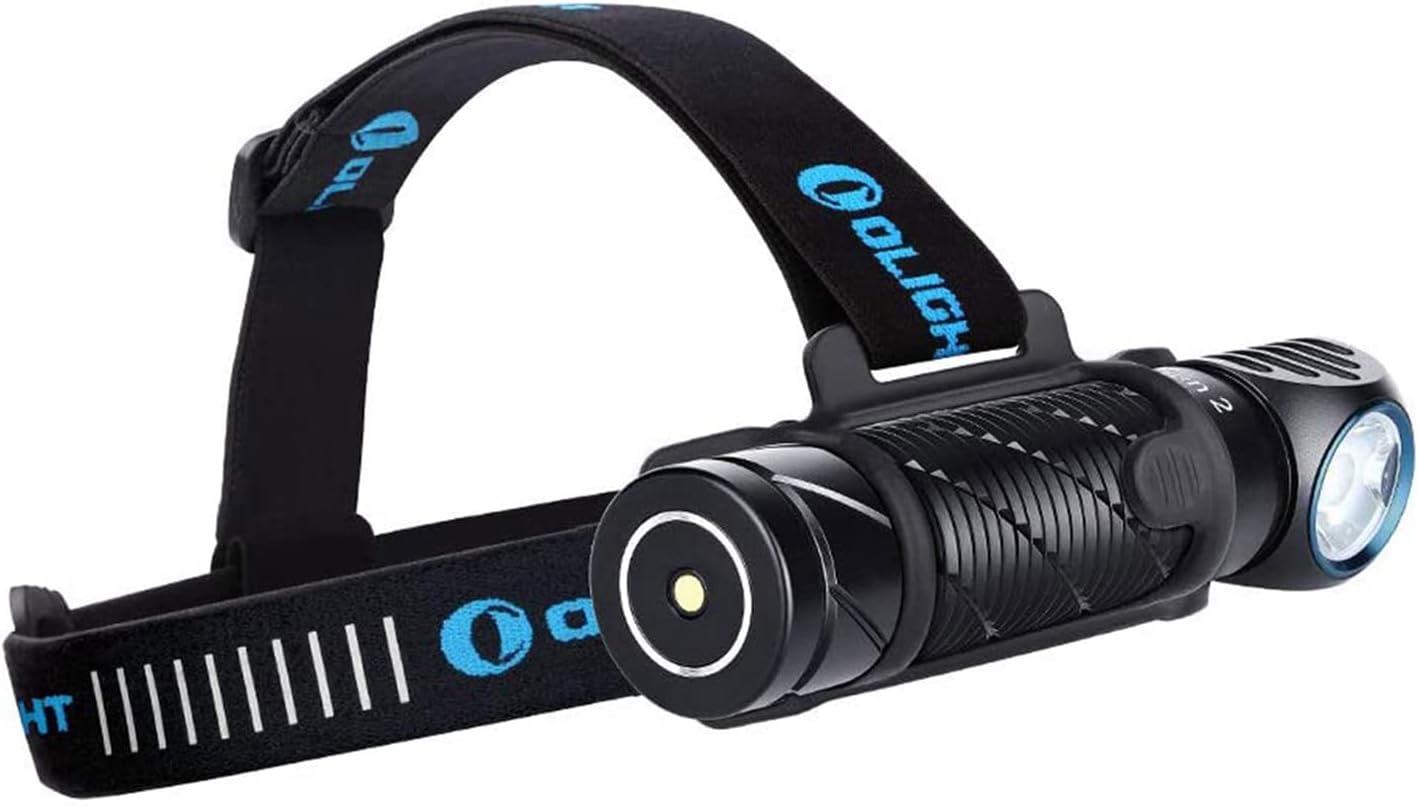 2500 Lumens Rechargeable Headlamp Flashlight with Headband Black R805679