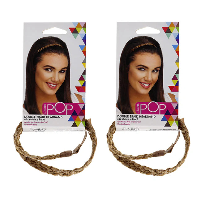 Double Braid Headband - Ginger Blonde - 1 Pc Hair Band - Pack of 2 M324