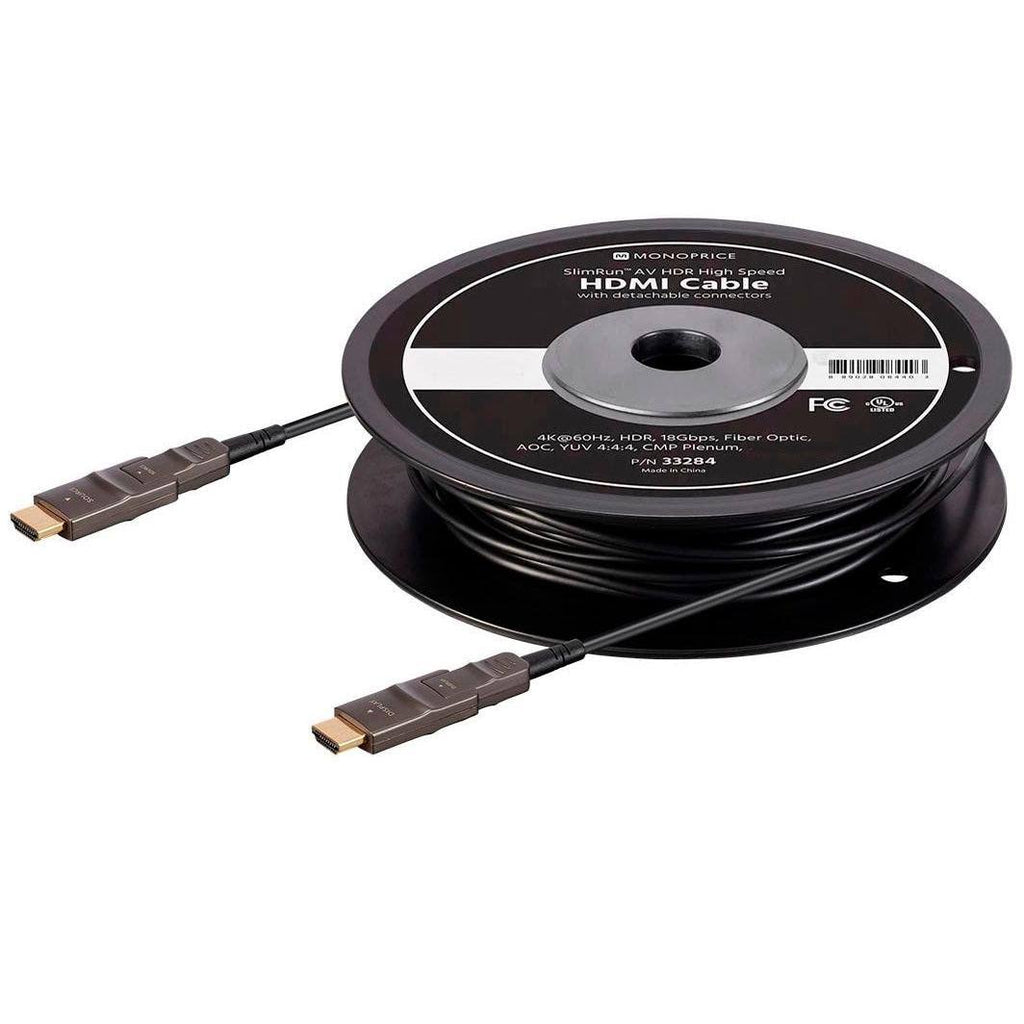 Black 30 Feet Fiber Optic HDMI Cable H6297