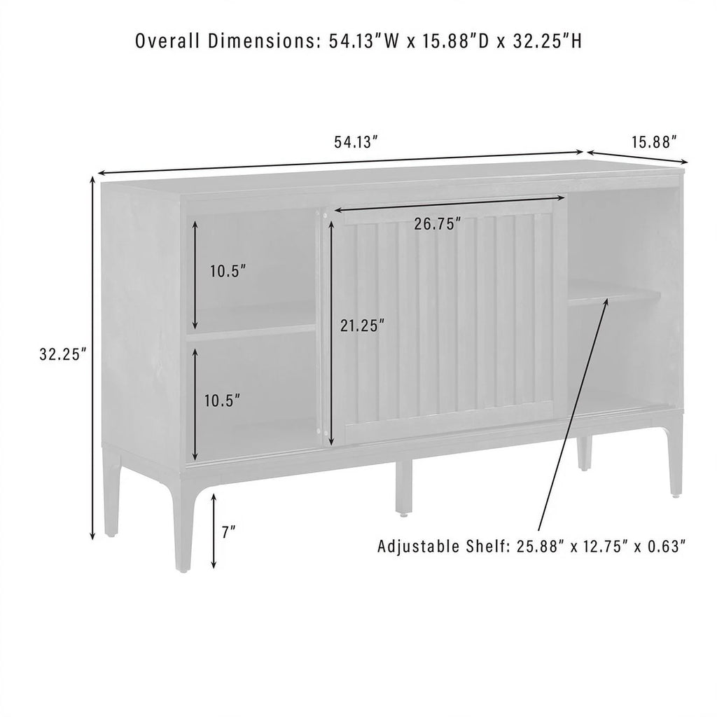 Matte Black Particle Board Wood Sideboard O409