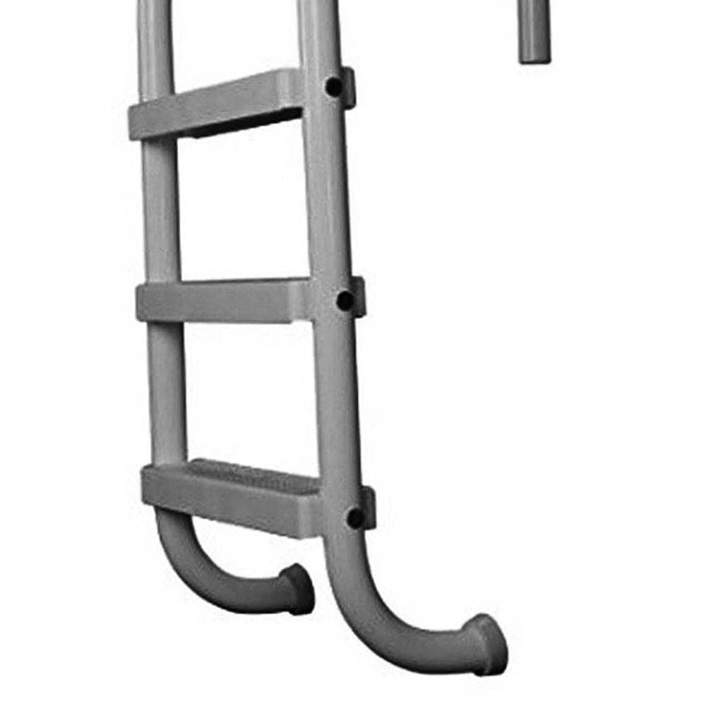 3 Step Polymer Finish Inground Pool Ladder, Graphite Gray U93262