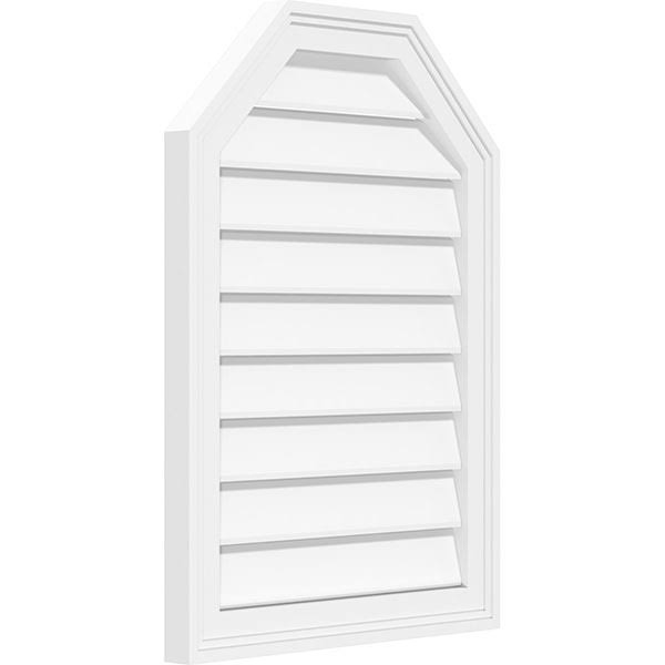 Octagonal Top Surface Mount PVC Gable Vent K2393