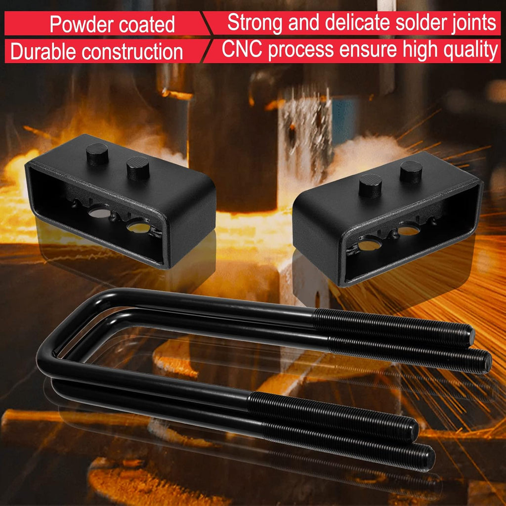 2 inch Rear Leveling Kit with Extended U Bolts Pickup Pack of 2 W30339