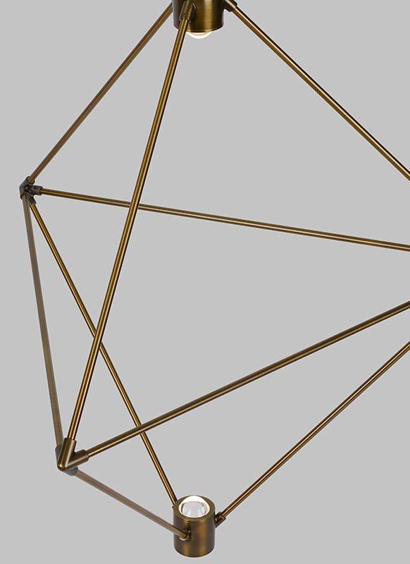 Matte Black LED Chandelier T72116