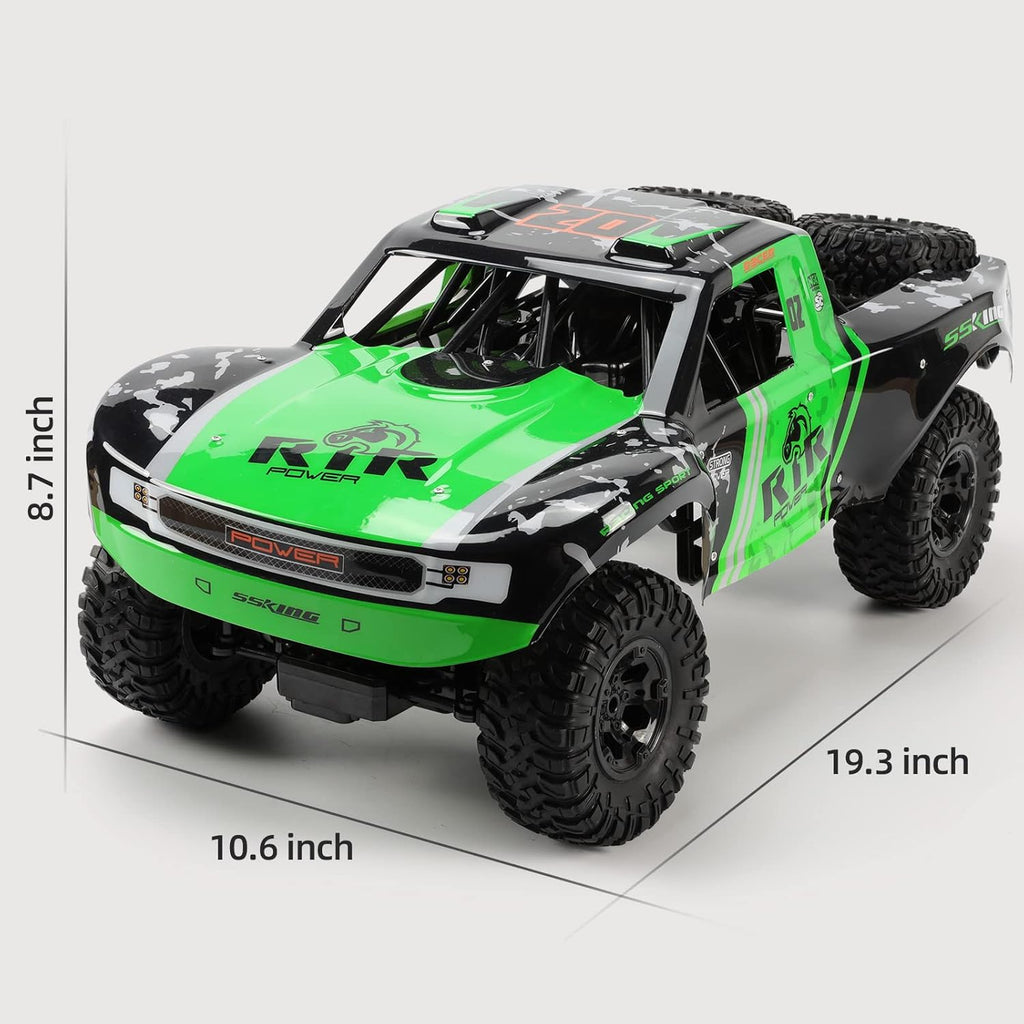1:10 Scale 2.4 GHz Waterproof 4WD RC Monster Truck (Green) R376