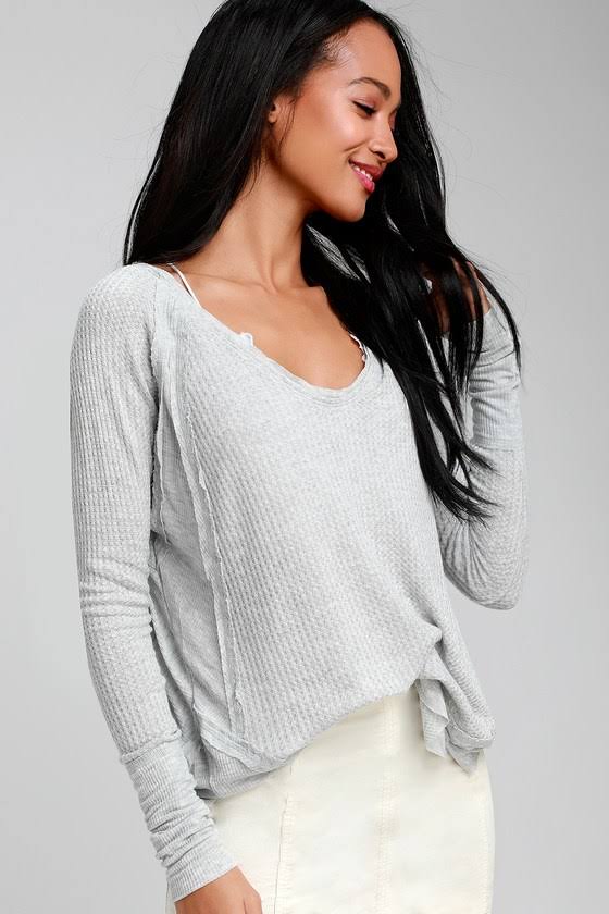 Grey Thermal Top J814992