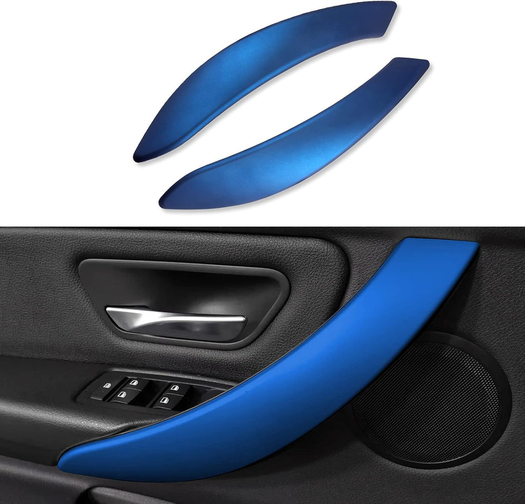 2PCS Car Door Handles Cover Sticker Decal ABS Trim (Blue) R2920