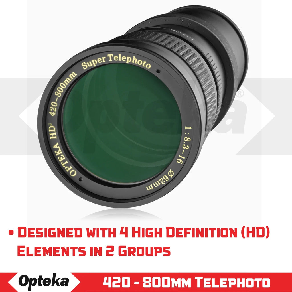 420-800mm f/8.3 HD Telephoto Zoom Lens for Nikon DX FX F Mount Digital SLR Cameras P72707
