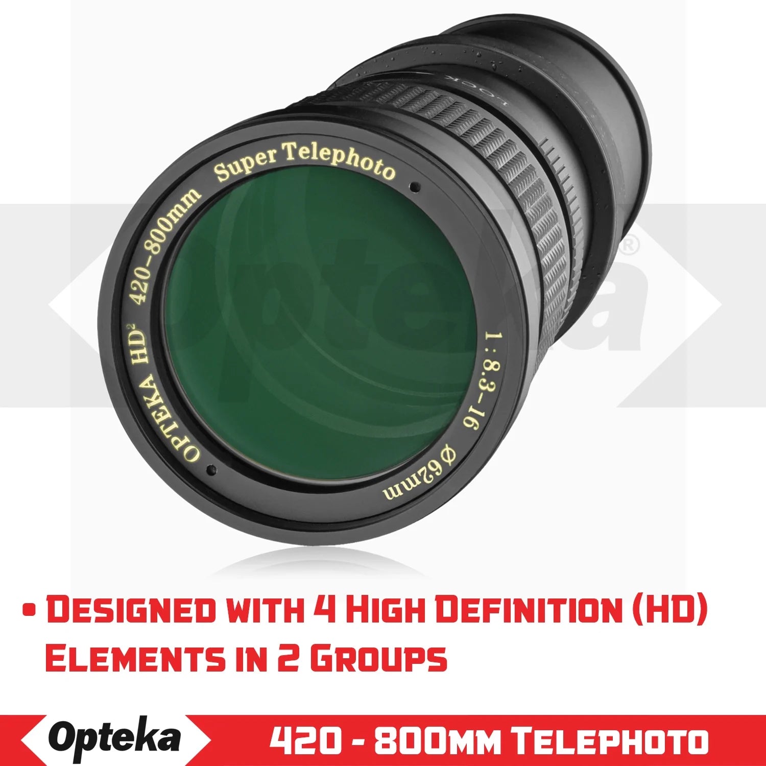 420-800mm f/8.3 HD Telephoto Zoom Lens for Nikon DX FX F Mount Digital SLR Cameras P72707