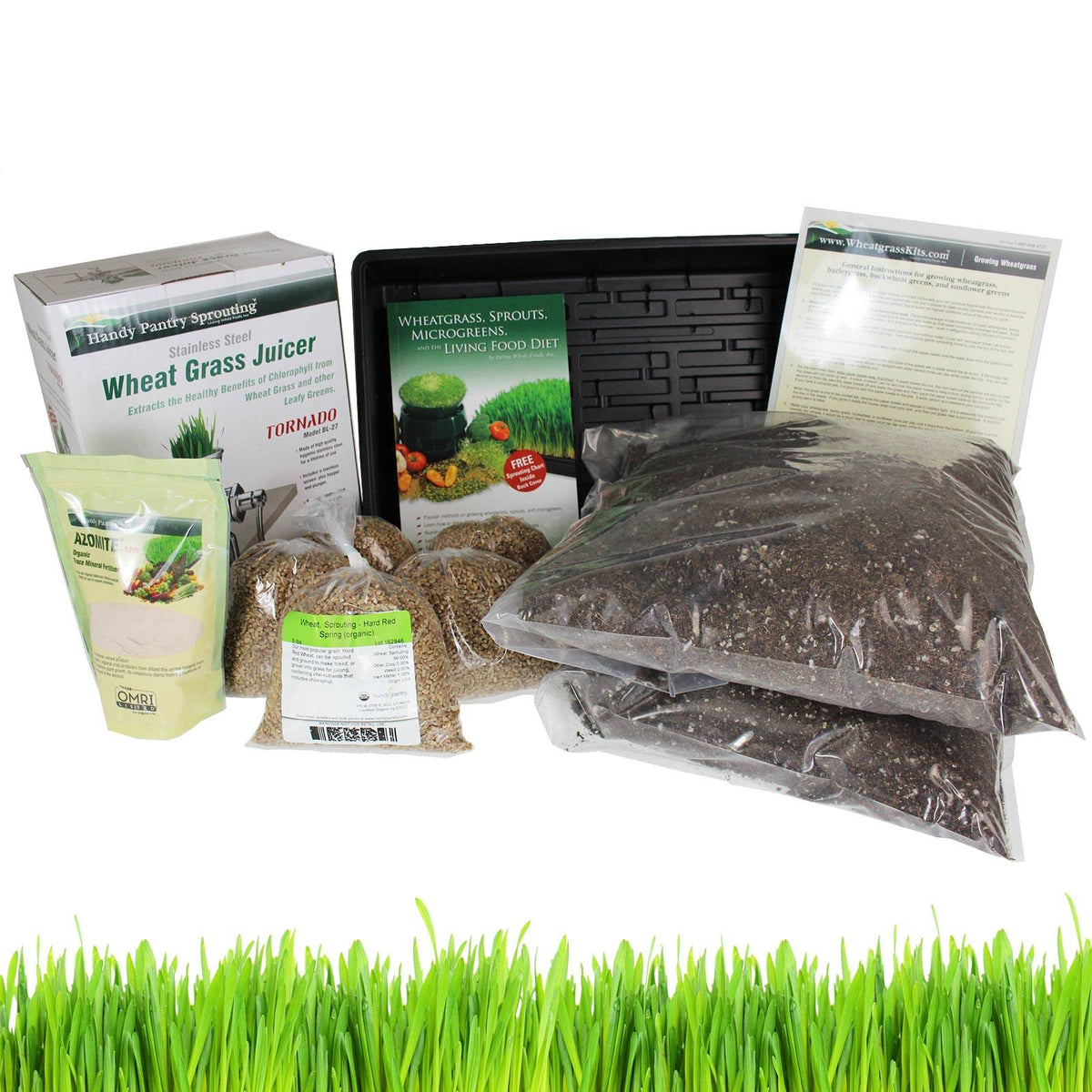 Organic Wheatgrass Growing Kit Tornado Wheat Grass Juicer N1988