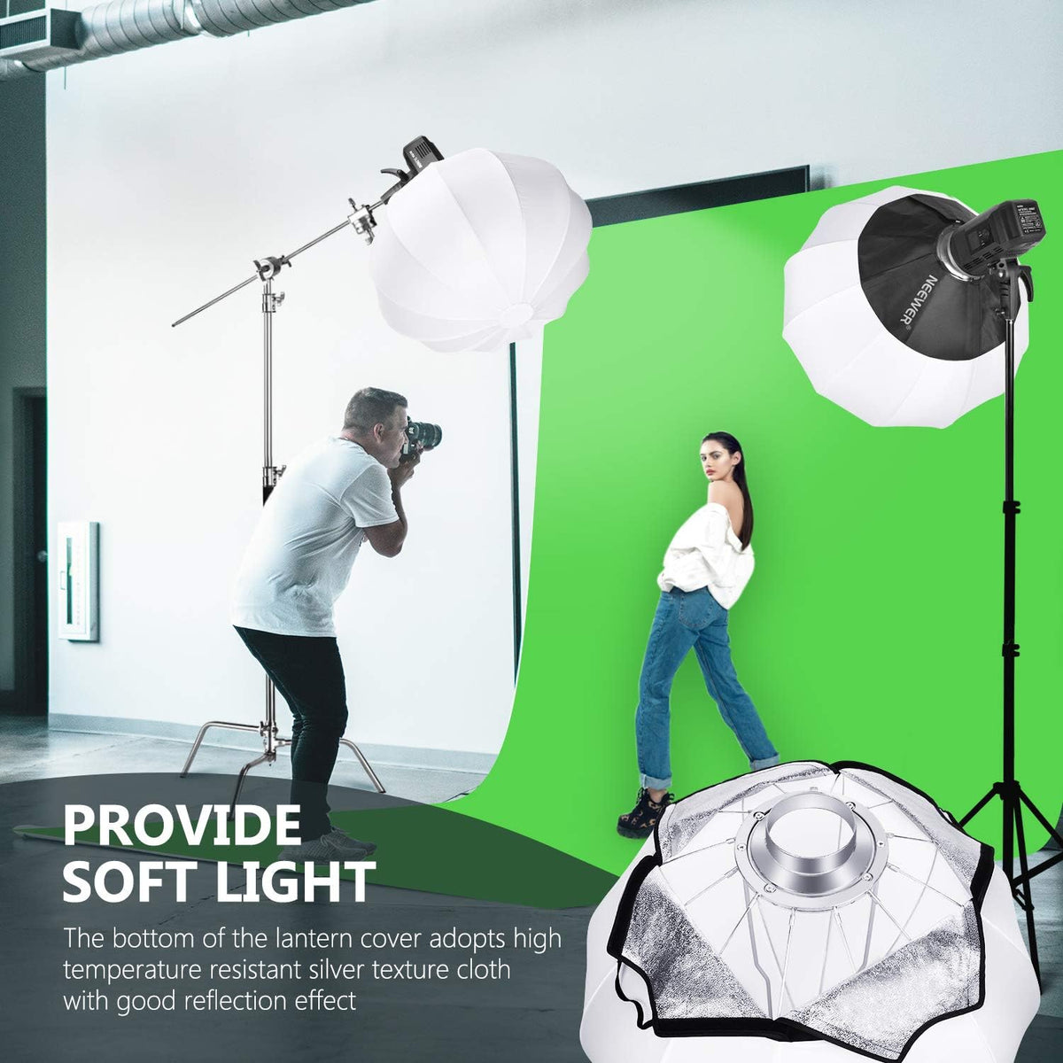Globe Lantern Softbox Diffuser 26''/65cm Bowens Mount Light Pack of 2 X8420