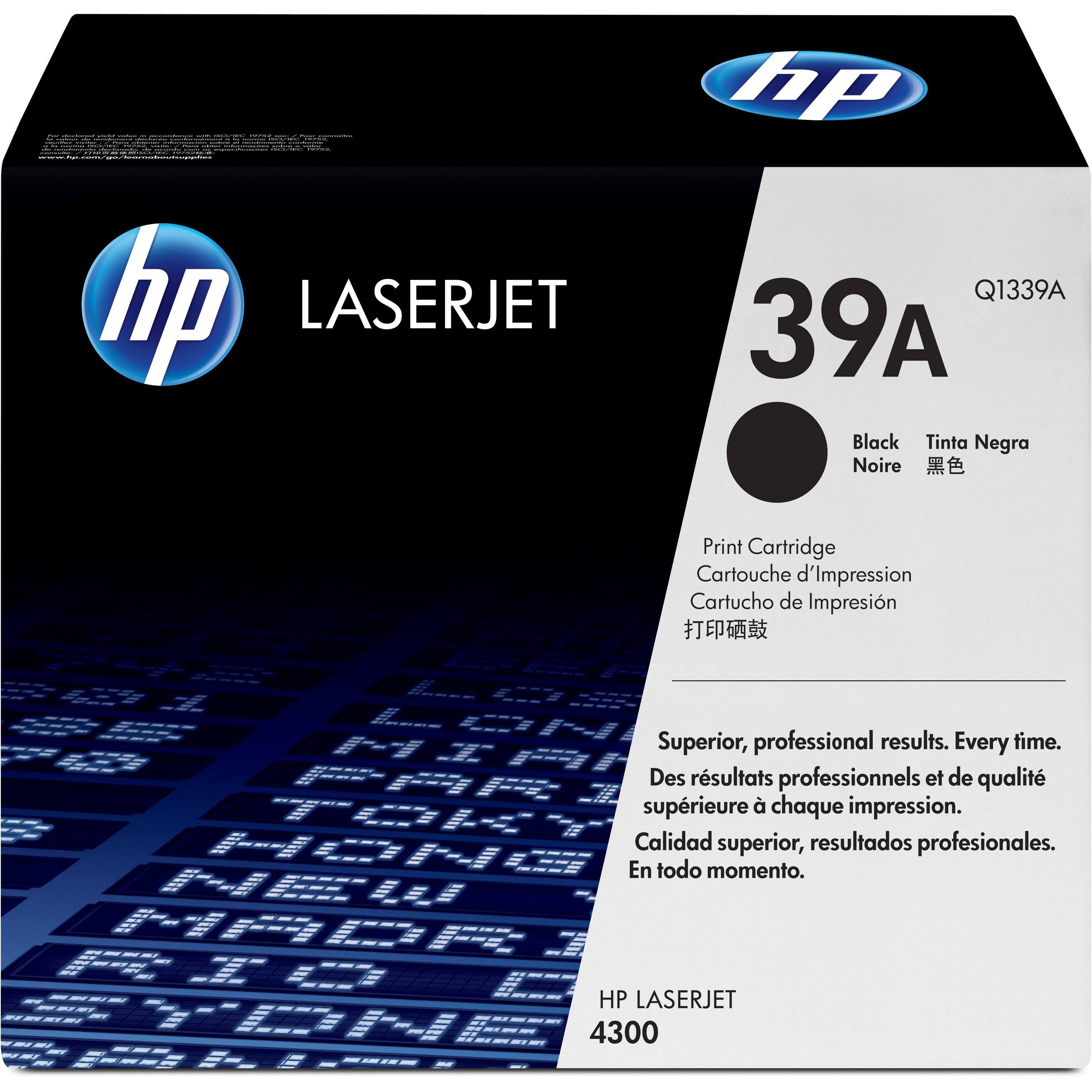 HP 39A Black Toner Cartridge D582601