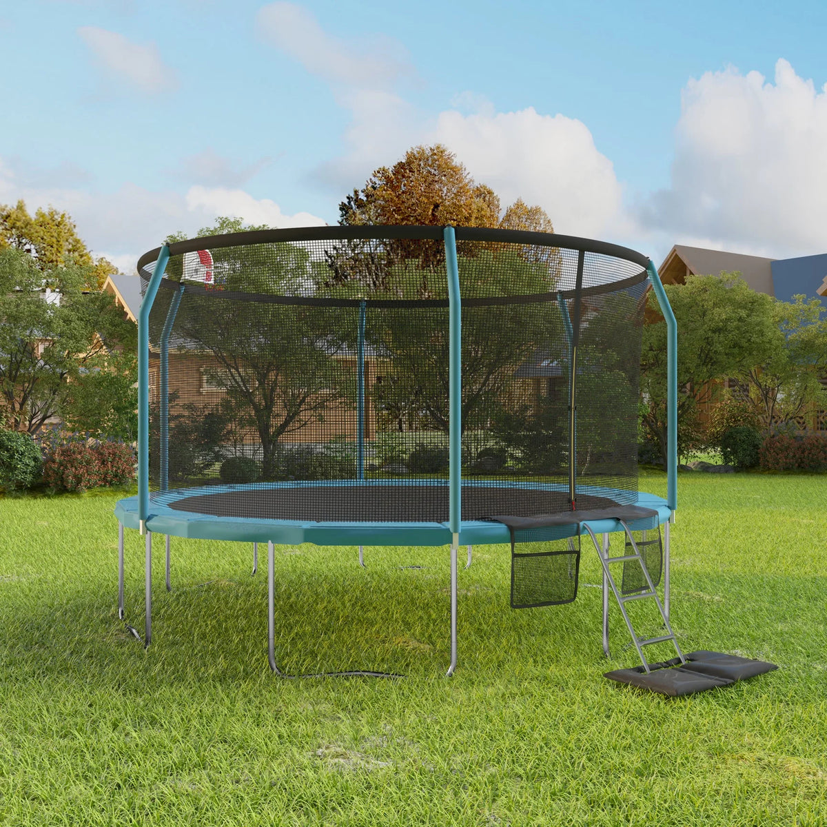 14ft Blue Backyard Trampoline S543