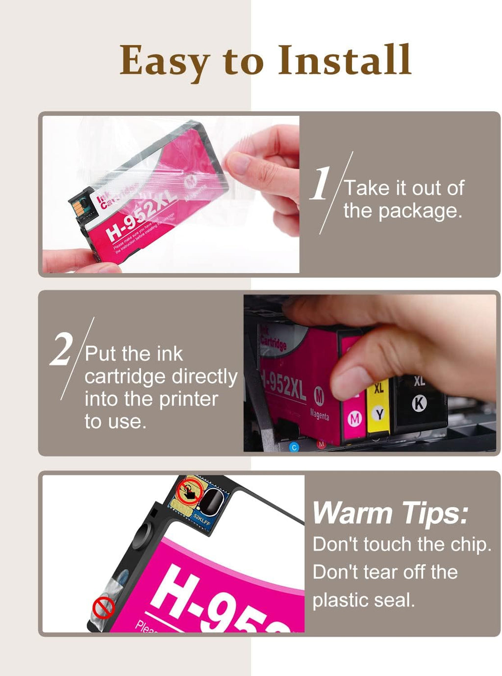 Remanufactured Ink Cartridge 4-Pack for HP Officejet Pro Printers X407