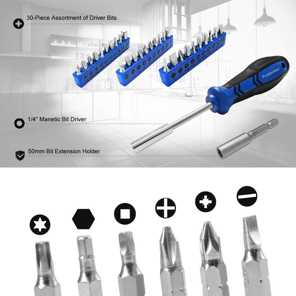 148-Piece Hand Tool Set with Toolbox Storage Case F550318