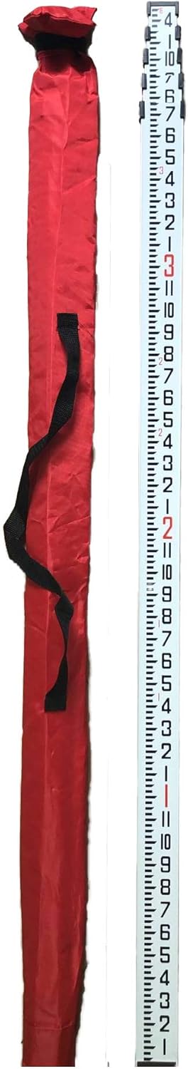 Aluminum Grade Rod with Carrying Case, 9 Foot, Pack of 2 Q5381