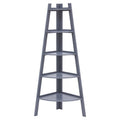 Gray 5-Tier Corner Ladder Bookcase X544573