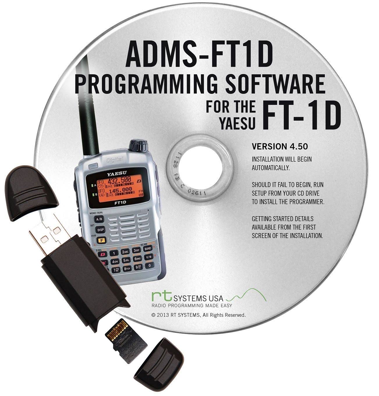 Software and SD Card with Reader for Yaesu FT-1DR U261
