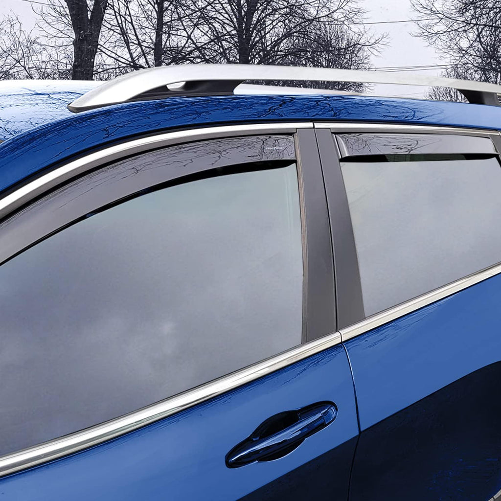 4 Pcs Shatterproof Side Window Deflectors B353