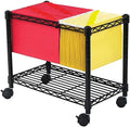 Black Wire Mobile File Cart Q4685