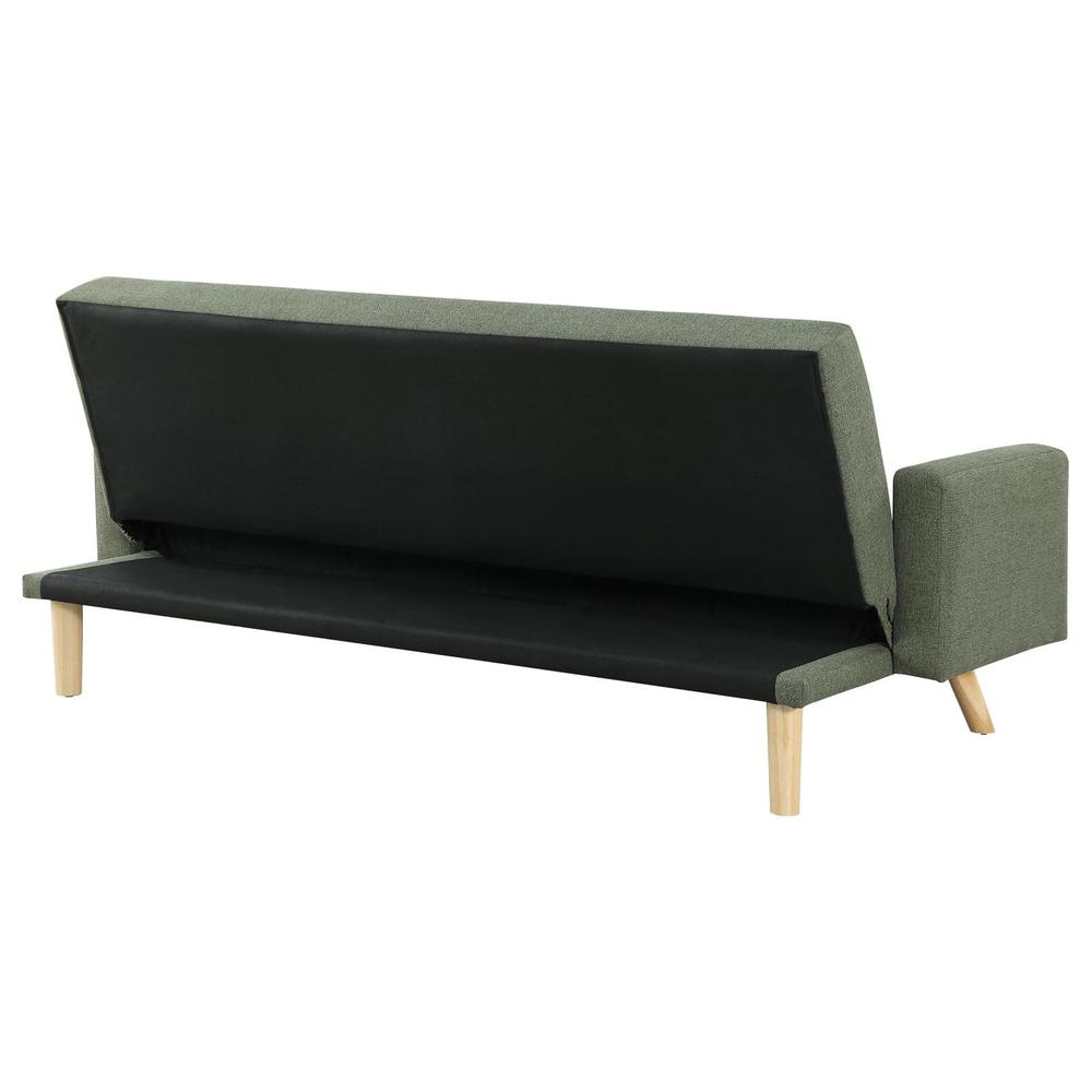 Sage Green Fabric Upholstered Convertible Sofa Bed U613